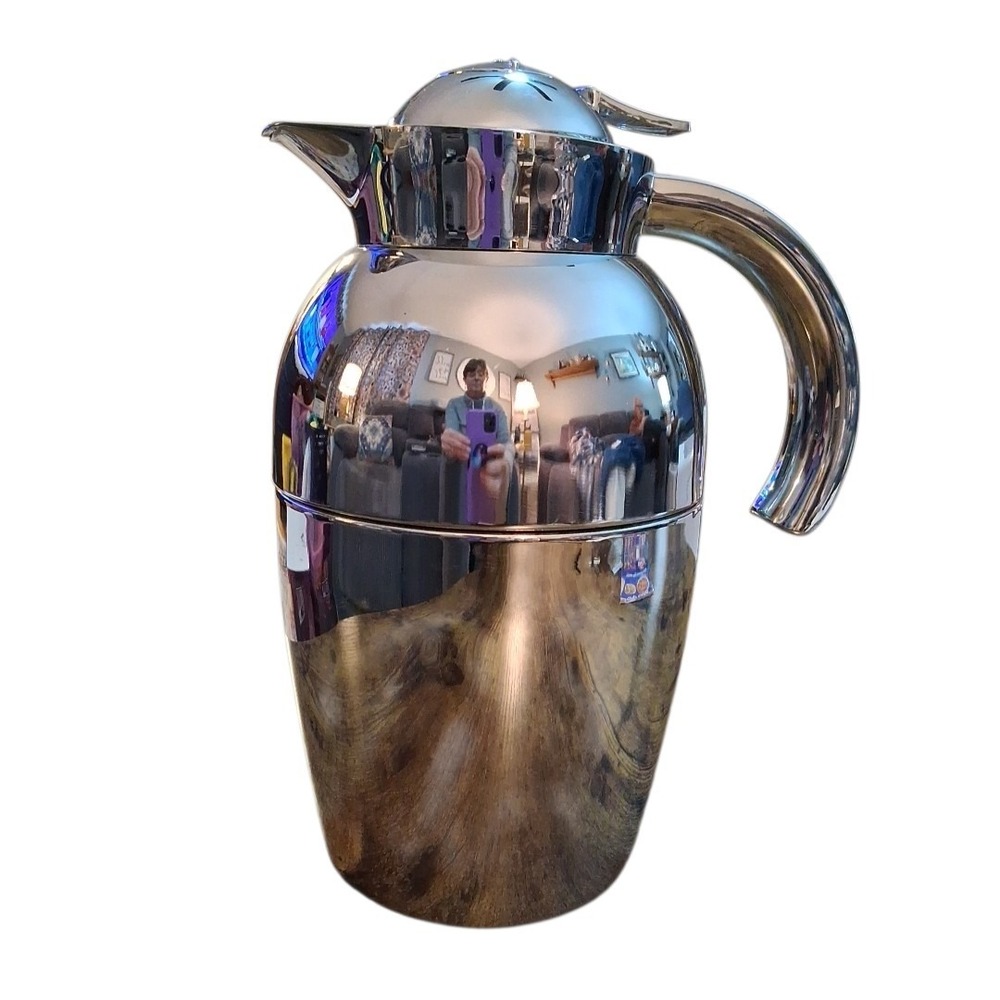 OGGI SENATOR Thermal Vacuum Carafe Pitcher 1Lt Coffee Water Milk Palm Restaurant